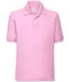 63417 Children's 65/35 Pique Polo Light Pink colour image